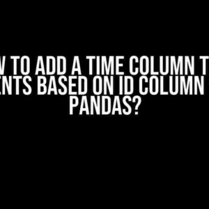 How to Add a Time Column that Increments Based on ID Column Value in Pandas?