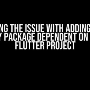 Resolving the Issue with Adding sqflite or Any Package Dependent on it to a Flutter Project